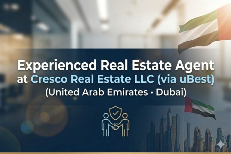 Real Estate Agent Job in Dubai - Secondary Market, 60-70% Commission