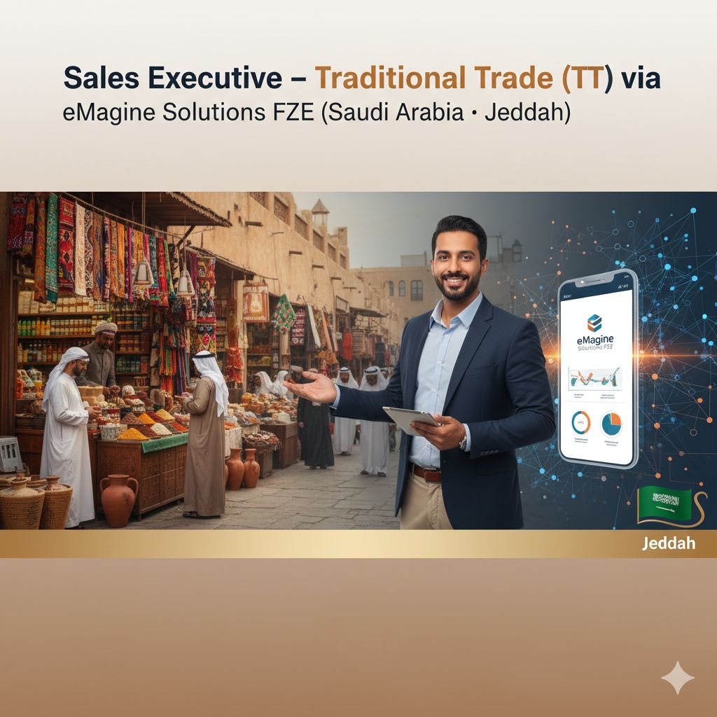 Sales Executive – Traditional Trade Job in Jeddah (FMCG) - eMagine Solutions