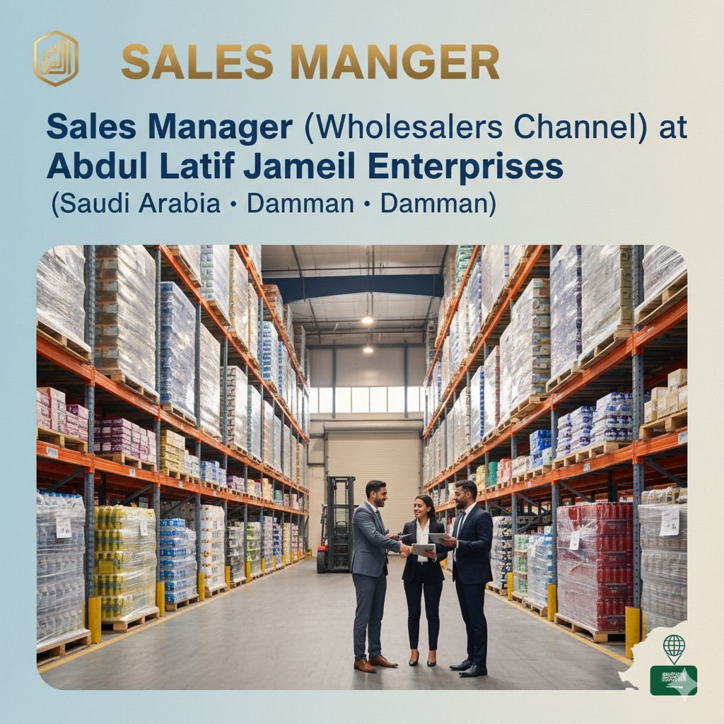 Sales Manager Job in Dammam - Saudi Nationals, Wholesale/FMCG (5+ Yrs)
