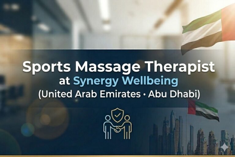 Sports Massage Therapist Job in Abu Dhabi - Synergy Wellbeing