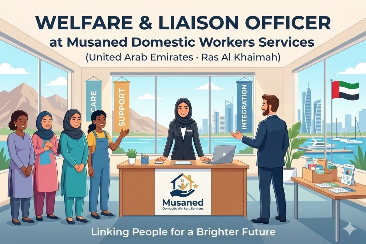 Welfare & Liaison Officer Job in RAK - Filipino Female